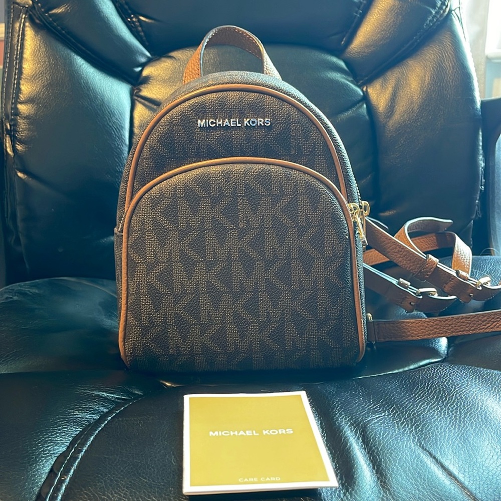 Small Michael Kors Backpack Purse.